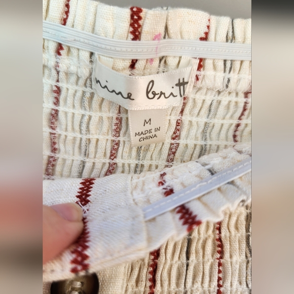 Nine Britton Tan Wide Leg Pant Suit, with Belt - Picture 5 of 5